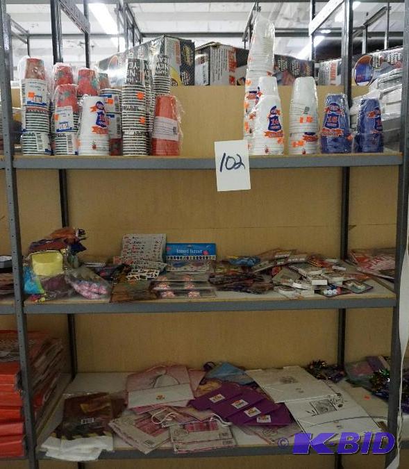 lot 102 image: 1 Lot of Paper Products and Decorative Access...