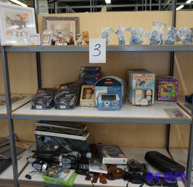 lot 3 image: 1 Lot of Assorted Video Games, Electrical Acc...