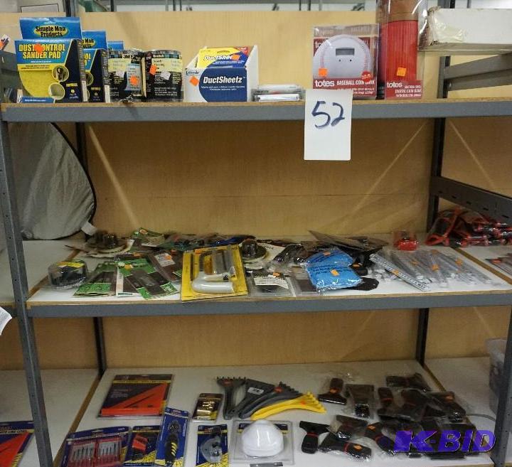 lot 52 image: Lot of Assorted Tools and Hardware In New Con...