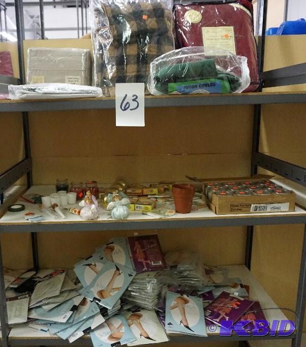 lot 63 image: Lot of Blankets, Candles and Panty Hose In Ne...