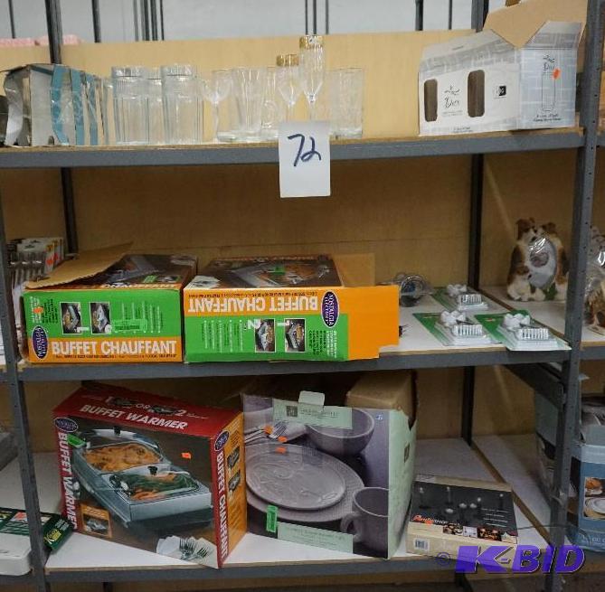 lot 72 image: Lot of Glasses and Small Kitchen Appliances I...
