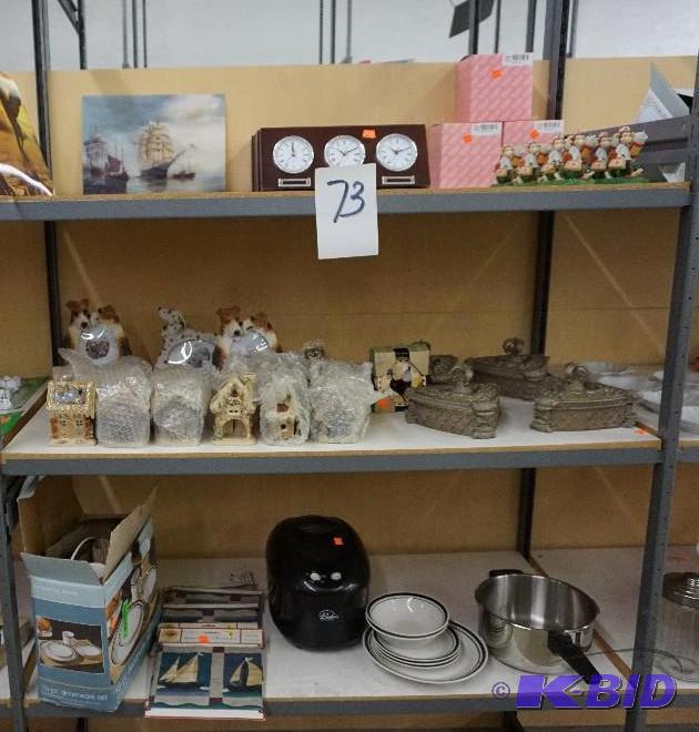 lot 73 image: Lot of Wall Decor, Decorative Trinket Boxes a...