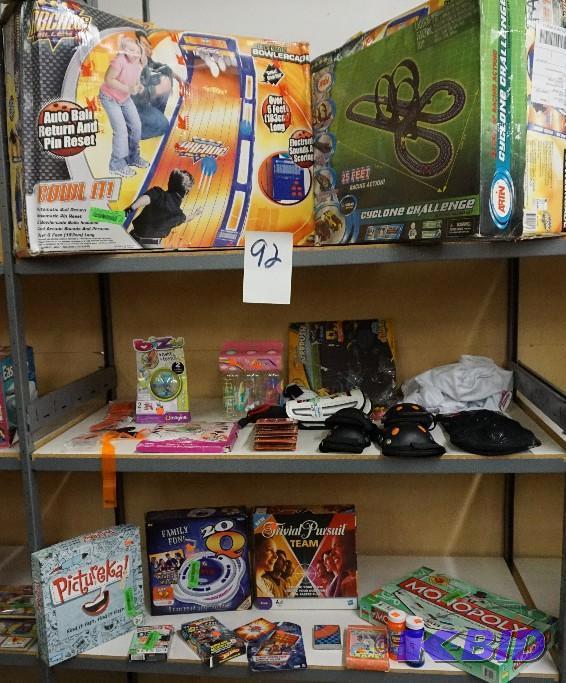 lot 92 image: 1 Lot of Assorted Toys and Games...