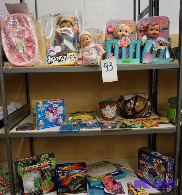 lot 93 image: 1 Lot of Assorted Toys and Games...