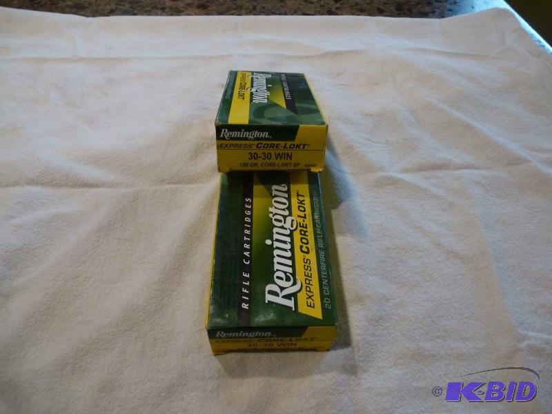 Remington COR LOKT ammo 30-30 Express 150 gra...