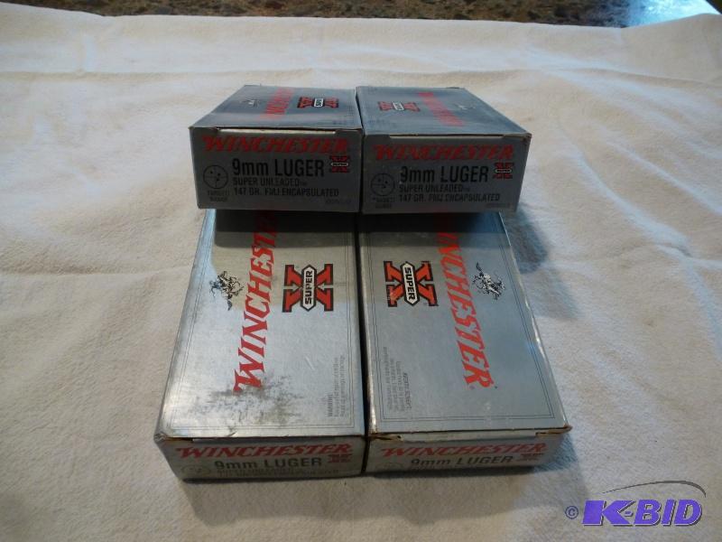 Winchester Super X ammo 9 mm Luger 147 FMJ 5...