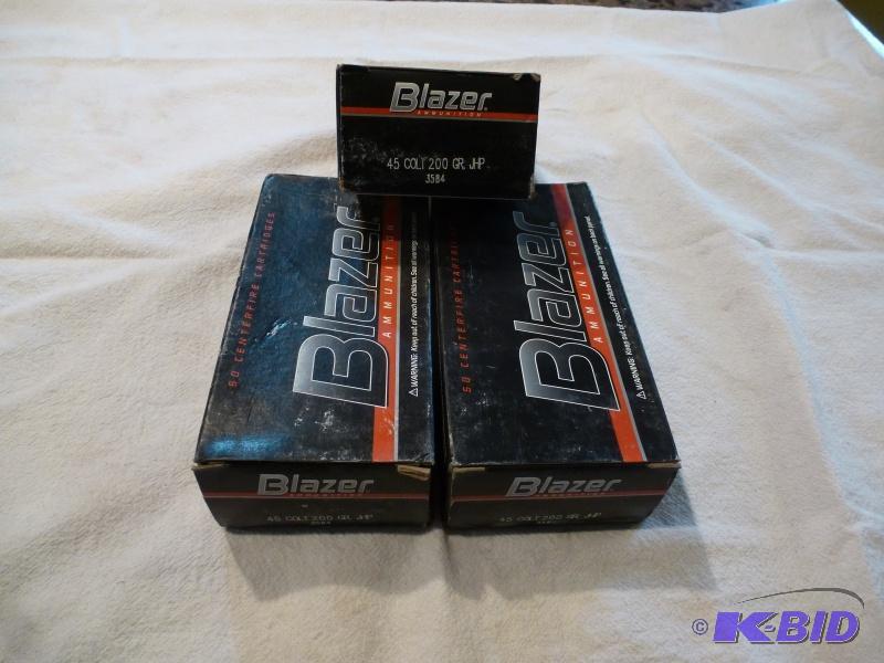 Blazer .45 Colt ammo 200 grain JHP 50 round ...