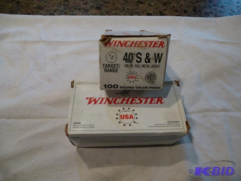 Winchester .40 cal Smith &amp Wesson ammo 1...