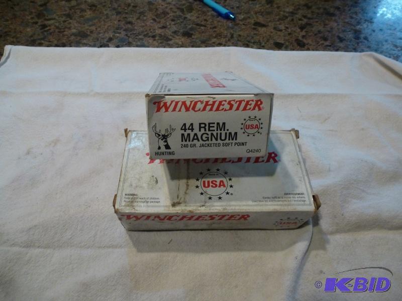 Winchester 44 Rem Magnum ammo 240 grain Jack...