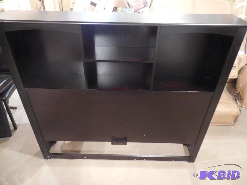 Full - wood Headboard With Shelves