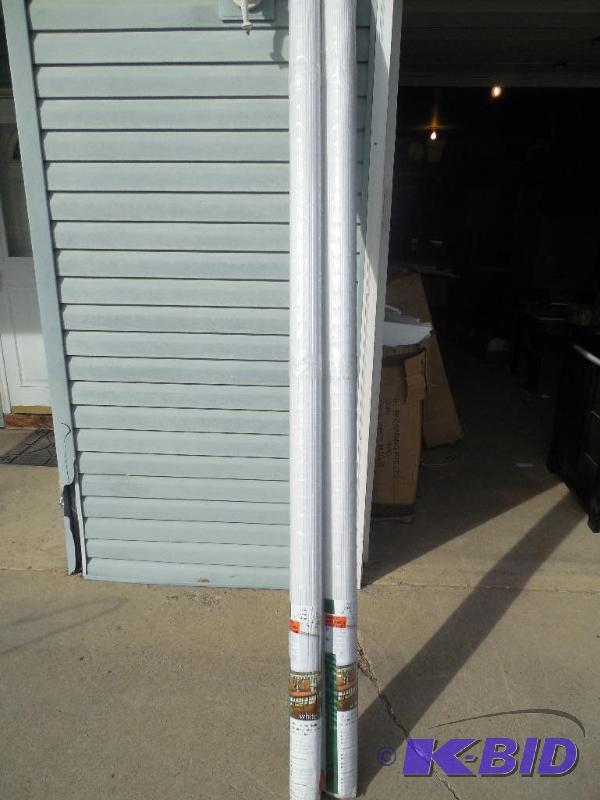 2 White Vinyl Window Blinds 96 X 72
