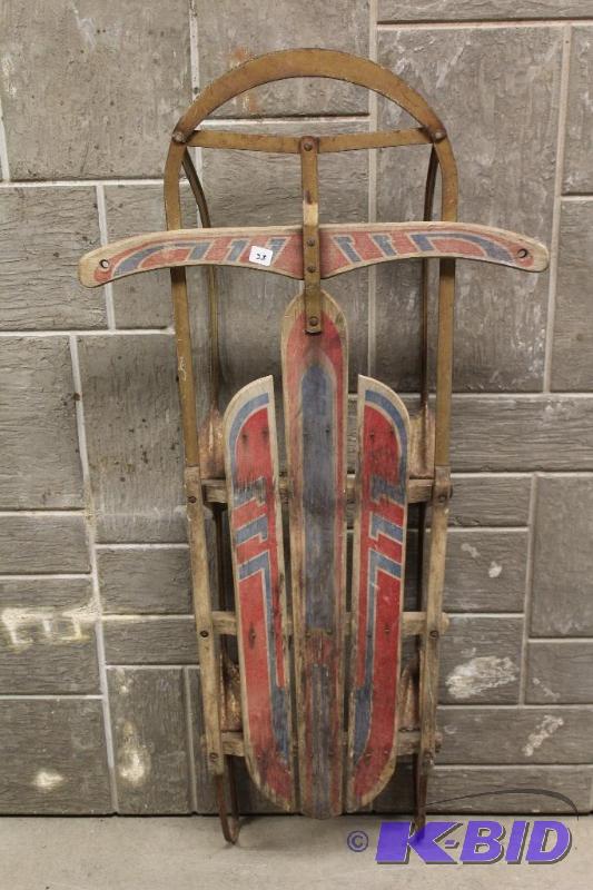 lot 33 image: Vintage Sled ...