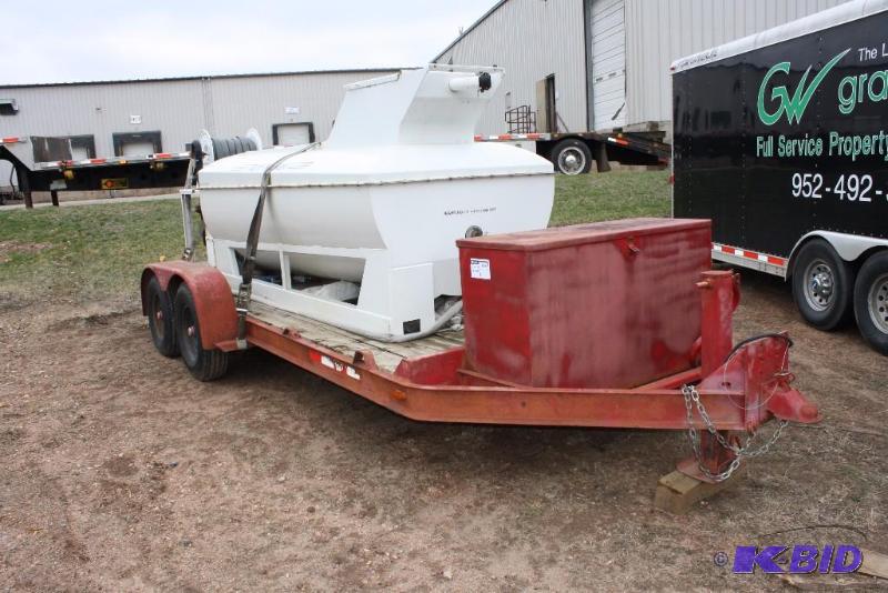 Turf Maker 800 Hydro Seeder Unit on Trailer Ball-Hitch 20 x 80 Trailer