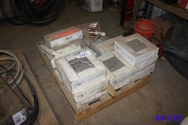 Lot of (16) Including Boxes of Tile, Tobacco Mosaics Color, app. 15 ct Weathermaster Sealant Tubes