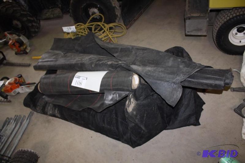 Lot of Landscaping Fabric For Weed Prevention Black.