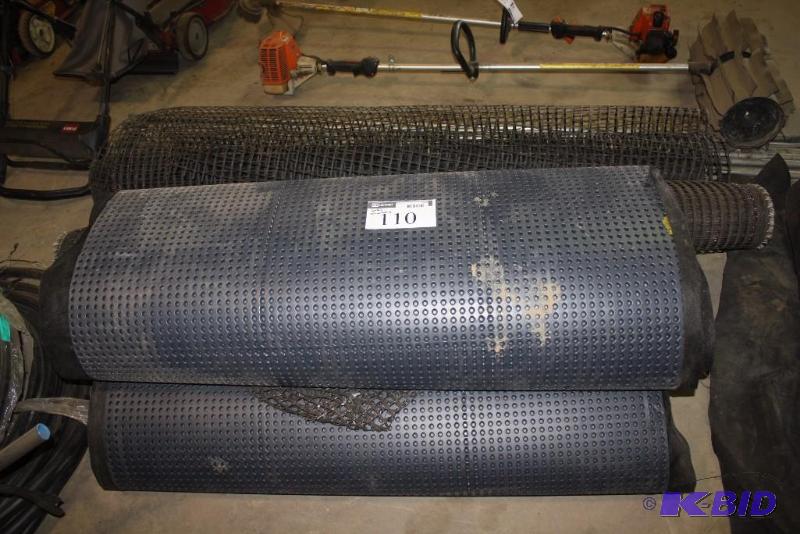 Floor Lot Including GooGrip Felt wPadding Plastic Mesh Fencing.