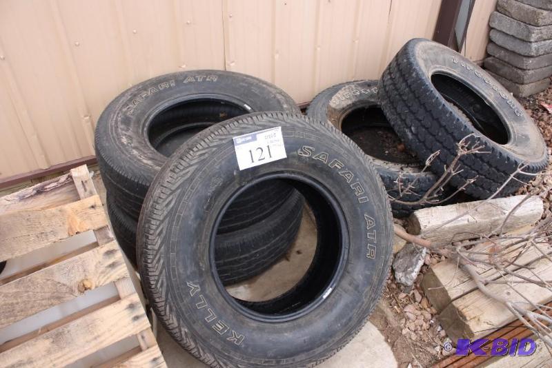 Lot of (5) Tires Including 26575R16, app. 3 ct 27570R18, app. 2 ct.