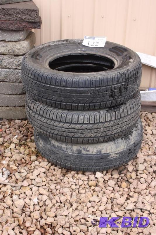 Lot of (3) Tires Including 21570R15, app. 1 ct 27570R15, app. 2 ct.