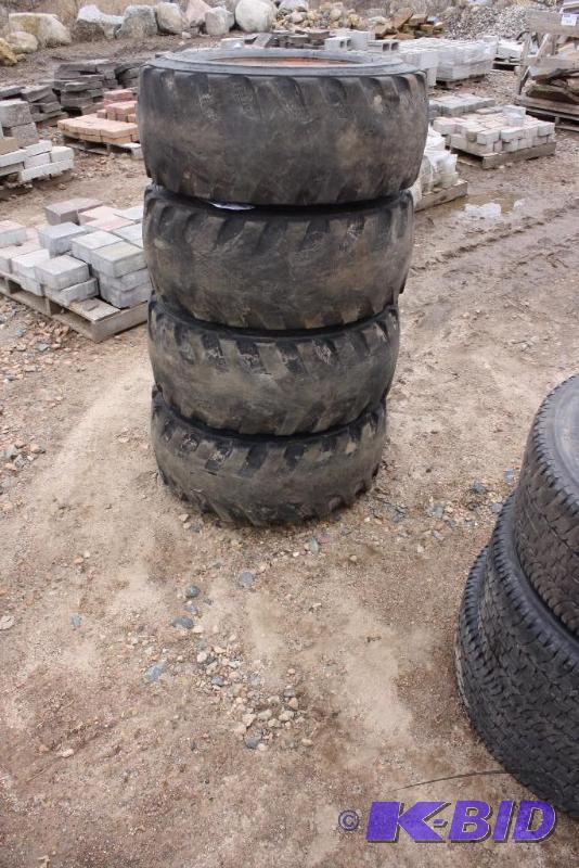Lot of (4) Bobcat Tires wRims 12-16-5.