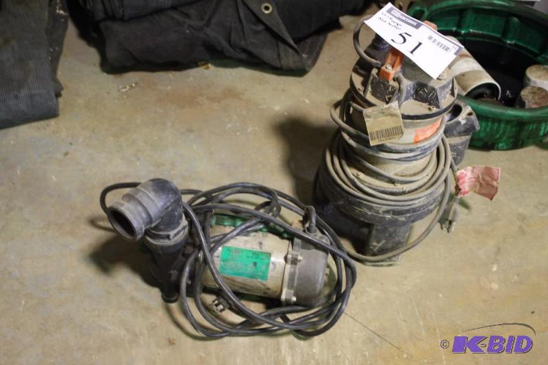 Lot of (2) Water Pumps Aquascape Brand, 5500Gph 20 Head, app. 1 ct Both Pumps Not Tested.