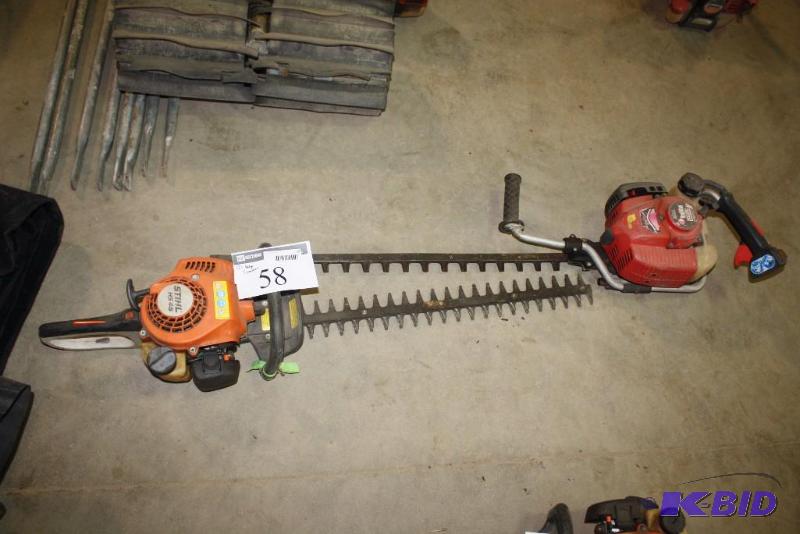 Lot of (2) Hedge Trimmers Stihl HS45 Model RedMax Zenoah Komatsu Model.