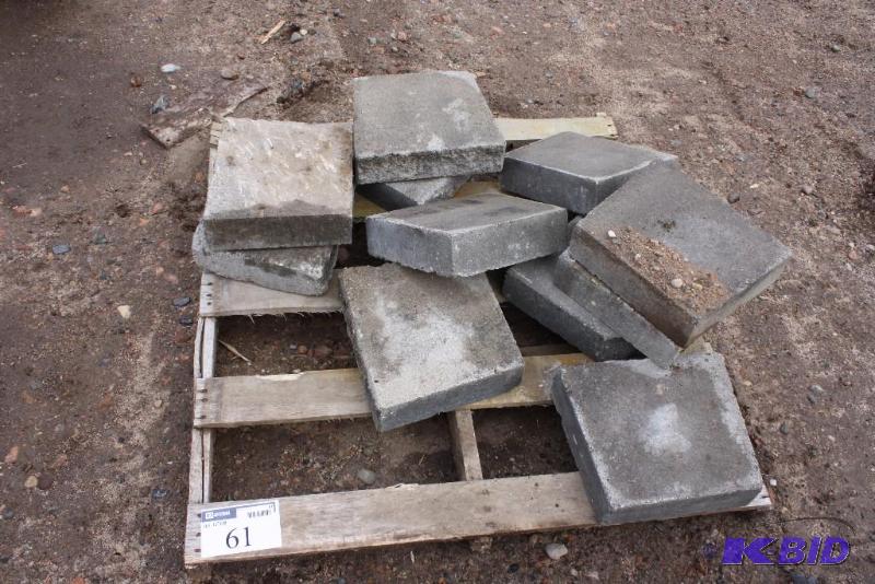 Pallet of StoneConcrete Squares For Landscaping Purposes 12 x 14.
