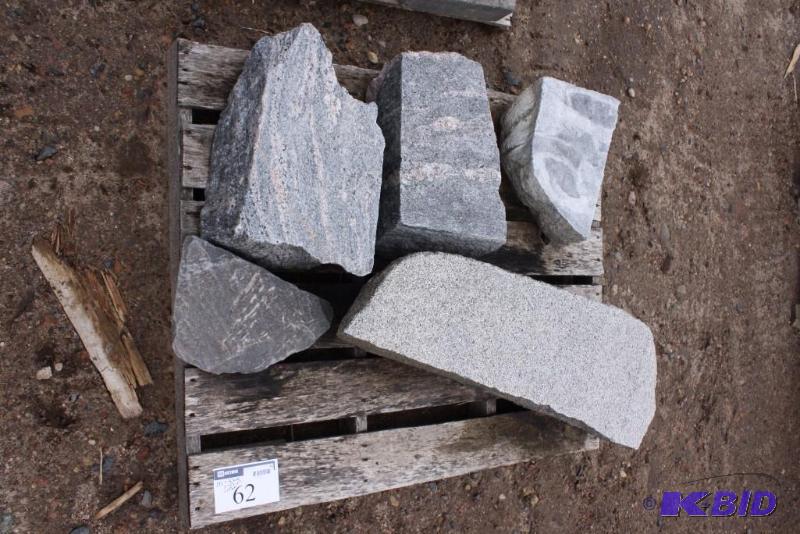 Pallet of StoneConcrete Squares For Landscaping Purposes, app. 5 total ct 12 x 18, app. 3 ct, 36