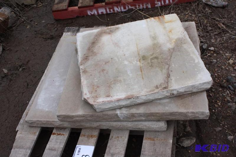 Lot of (3) ConcreteStone Squares For Landscaping Purposes, 28 x 28.