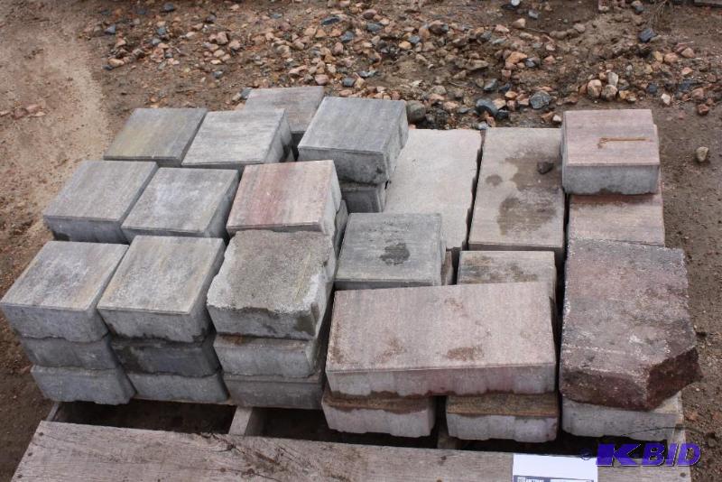 Lot of (38) Decorative ConcreteStone Squares For Landscaping Purposes