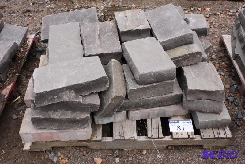 Lot of (40) Decorative ConcreteStone Squares For Landscaping Purposes 14 x 8.
