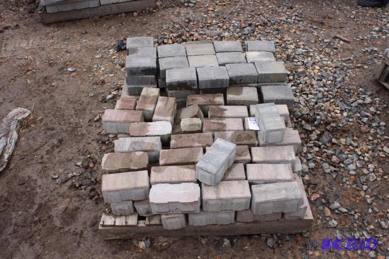 Lot of (112) Decorative ConcreteStone Squares For Landscaping Purposes, 6 x 4.5, app. 62 7.5 x