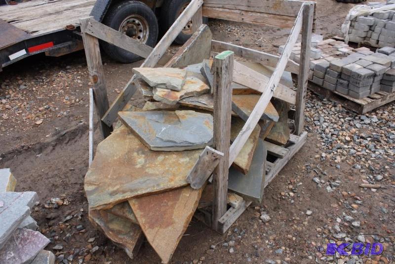 Lot of (25) Miscellaneous Sized & Shaped Flat Stone.