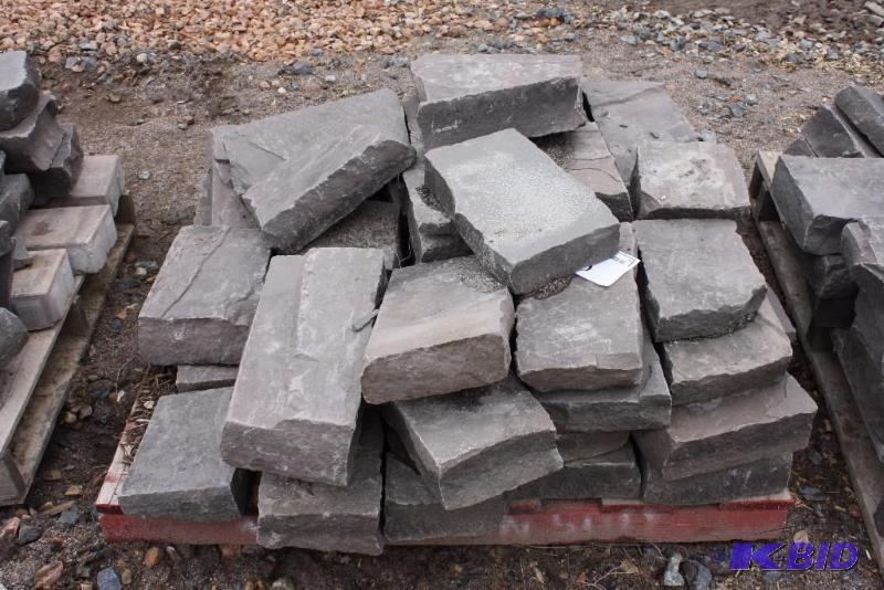 Lot of (45) Decorative ConcreteStone Squares For Landscaping Purposes, 15 x 8.5.