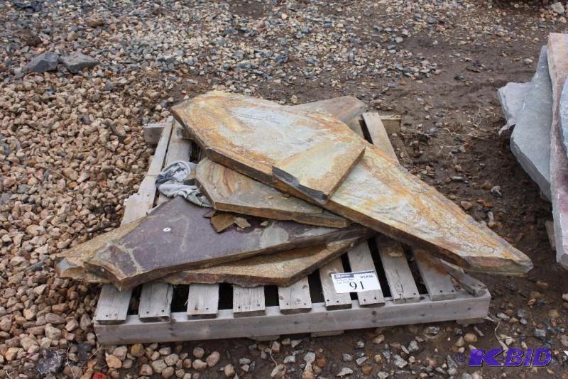 Lot of (7) Miscellaneous Sized & Shaped Flat Stone.