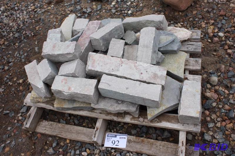 Lot of (40) Decorative ConcreteStone Squares For Landscaping Purposes.