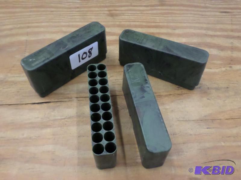 (3) 20-Round Rifle Shell Cases...