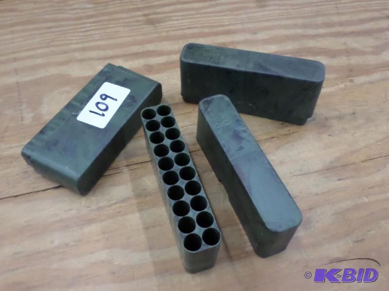 (3) 20-Round Rifle Shell Cases...