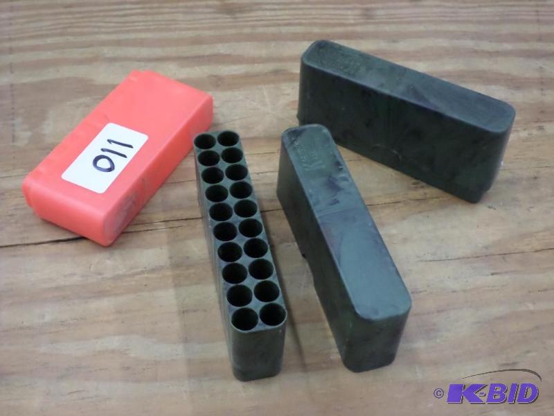 (3) 20-Round Rifle Shell Cases...