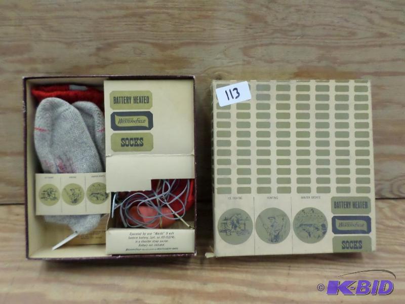 Wards Western Field Battery Heated Sock Set...