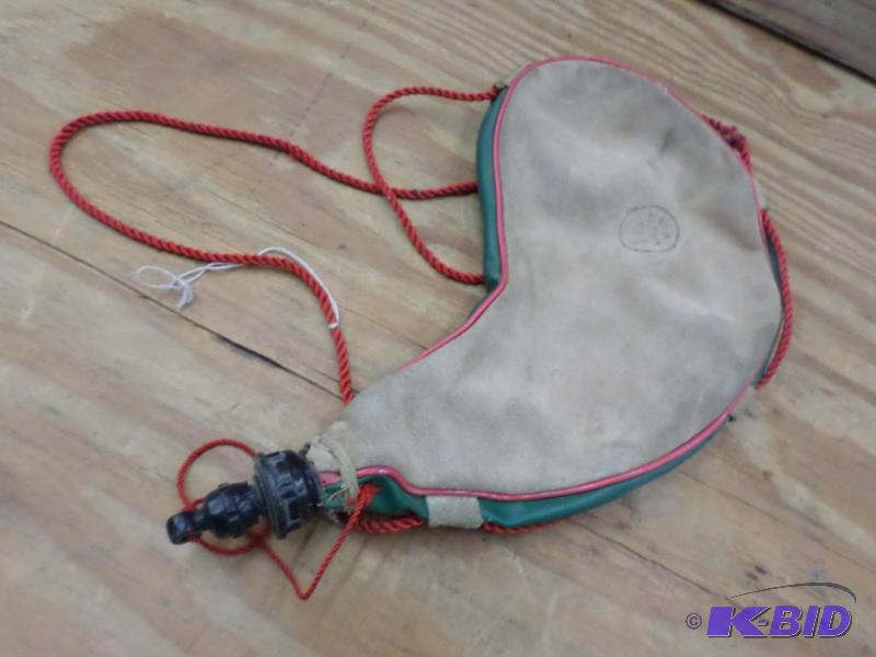 Leather Water Pouch, Made In Spain...