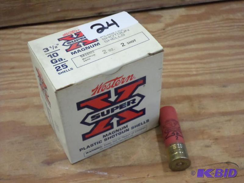 (25) Rounds Western 10-Gauge 3.5&quot #2-Sho...