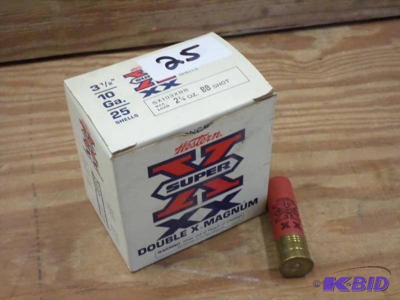 (25) Rounds Western 10-Gauge 3.5&quot BB-Sho...