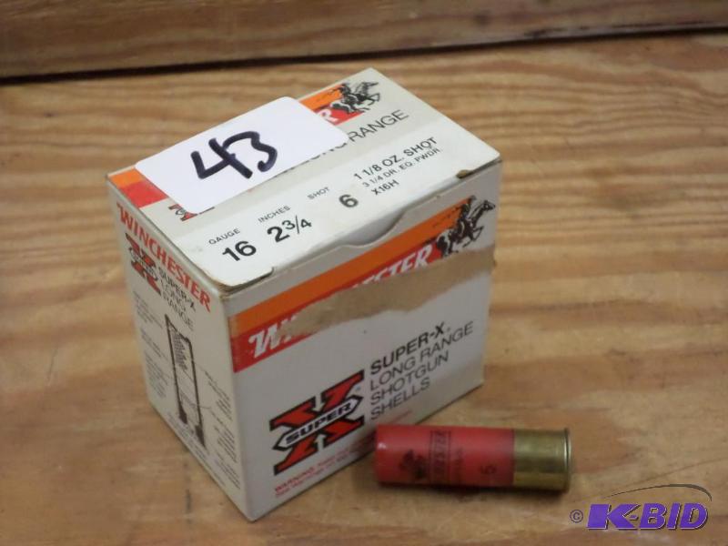 (25) Rounds Winchester 16-Gauge 2.75&quot #6...