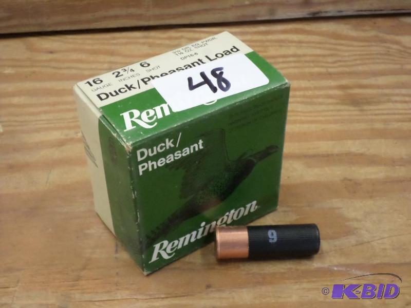 (25) Rounds Remington DuckPheasant 16-Gauge ...