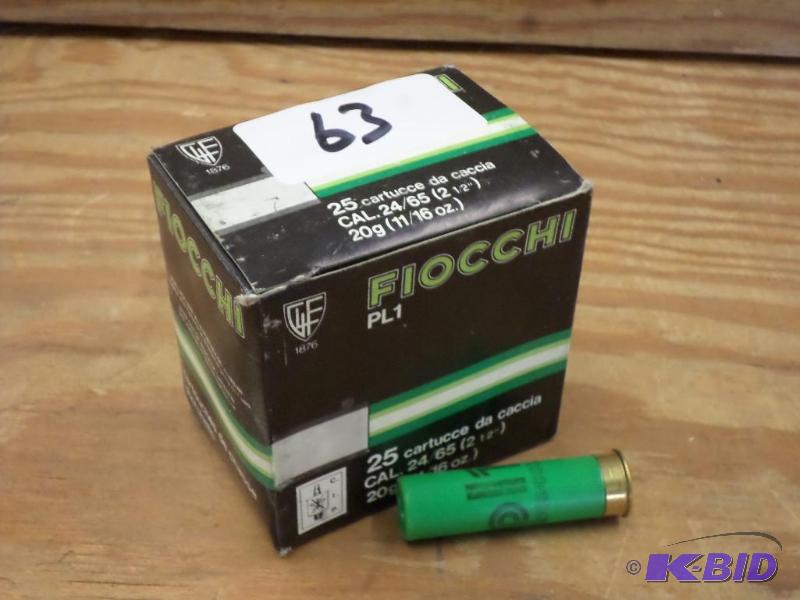 (25) Rounds Fiocchi 24-Gauge 2.5&quot...