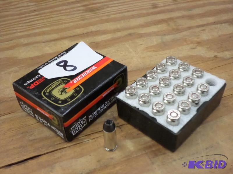 (20) Rounds Winchester Black Talon 40S&ampW ...