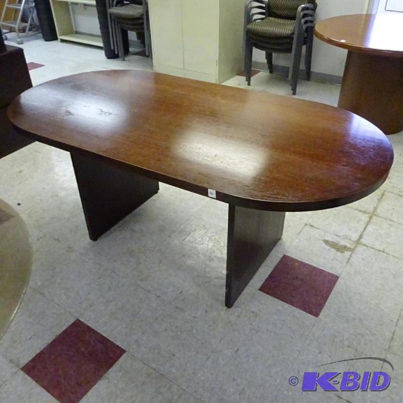 72 X 36 Wood Oval Table...
