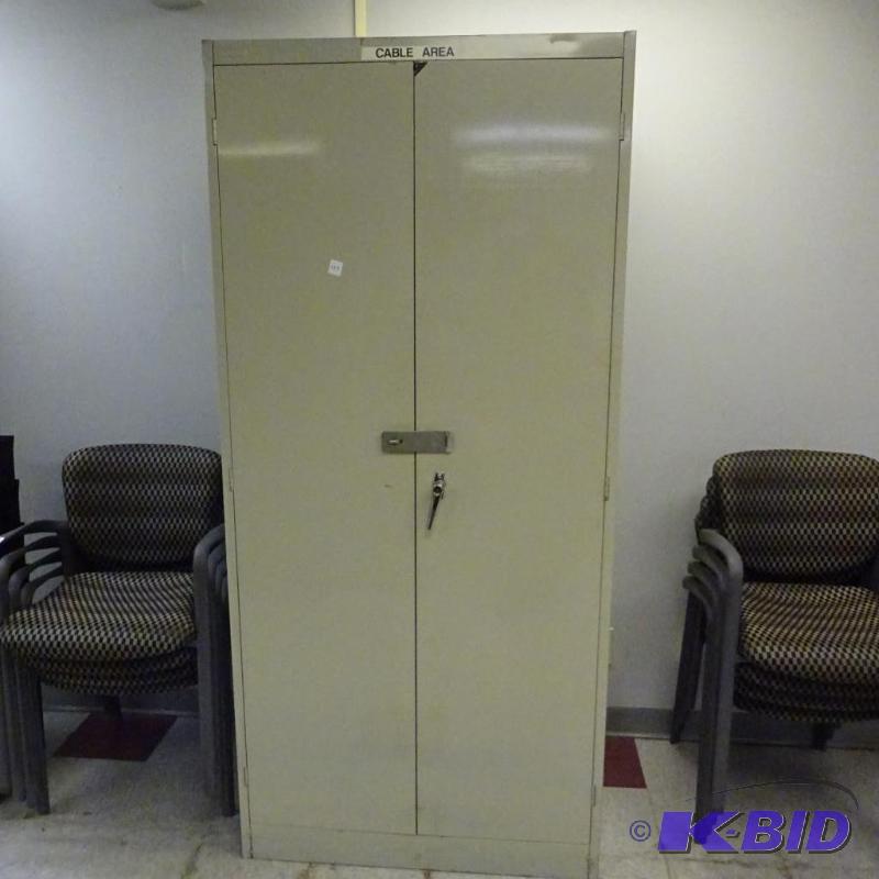 2 Drawer Metal Cabinet 3 SHelves 36 X 25 X 78...
