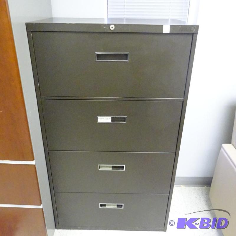 30&quot Metal 4 Drawer Lateral File...