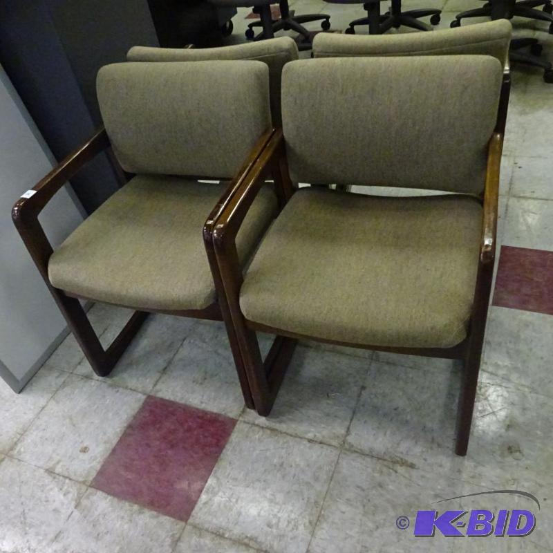 2 Matching Wood Framed Side Chairs...